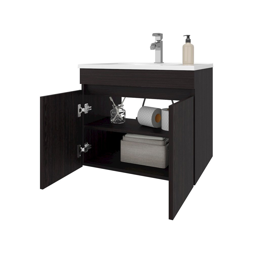 Rainbow City Vanity with 2 Doors, Wengue. Picture 8