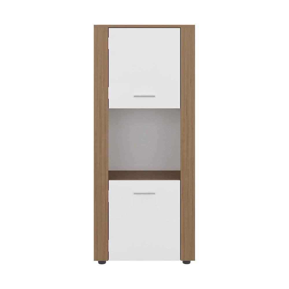 Hudson Vertical Storage Cabinet, Natural Oak. Picture 1