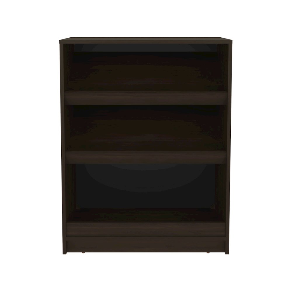 Oatman Shoe Rack with Open Storage, Wengue. Picture 1