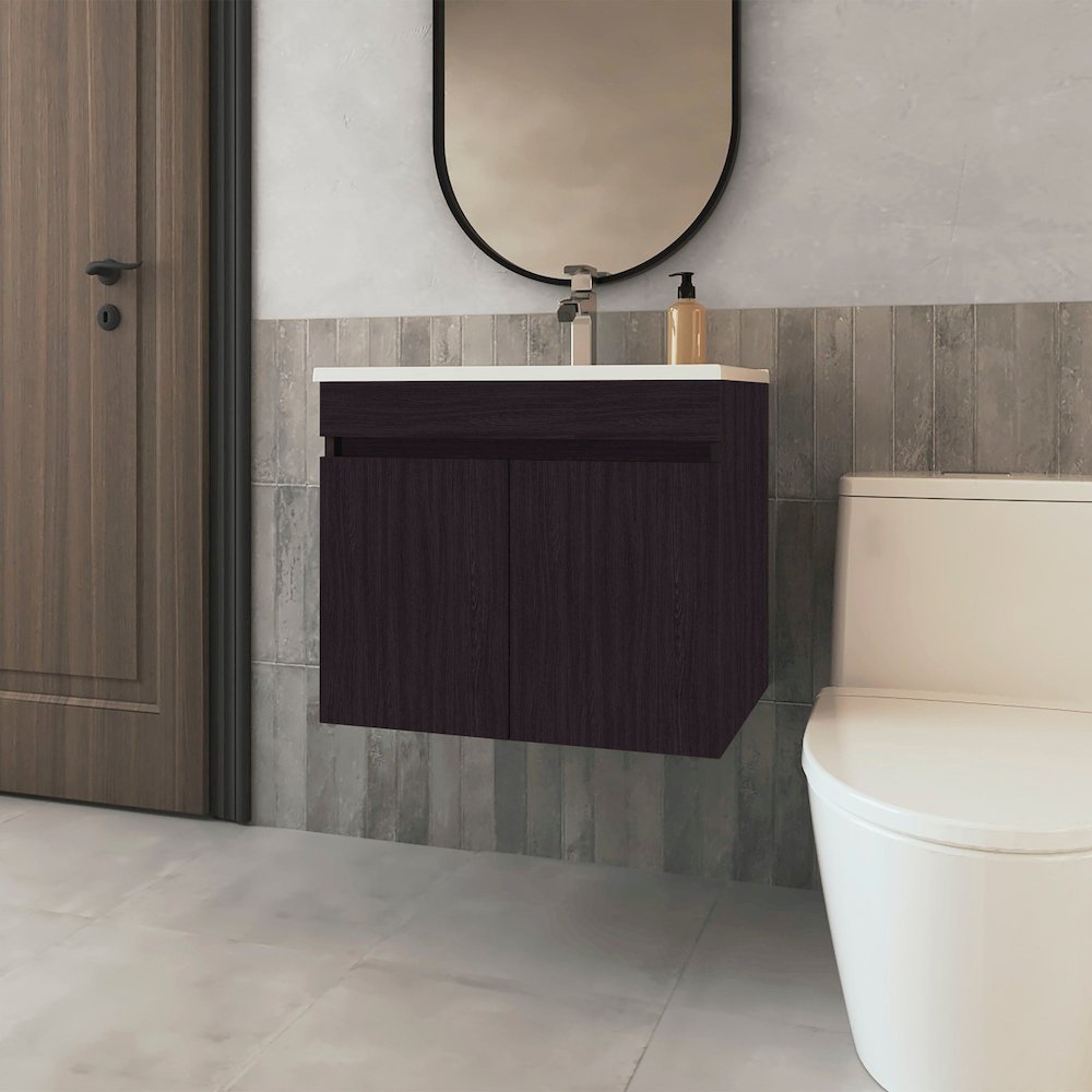 Rainbow City Vanity with 2 Doors, Wengue. Picture 4