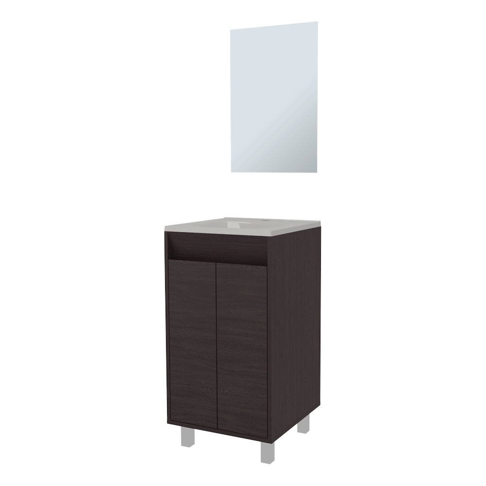 Saratoga Bathroom Cabinet with  2 Doors, White. Picture 1