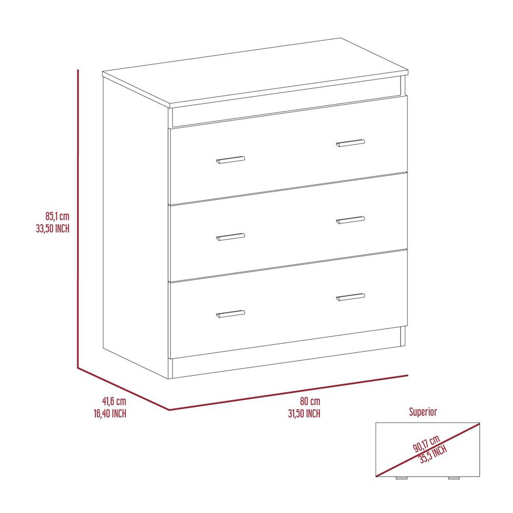 Burlington Three-Drawers Dresser. Picture 5
