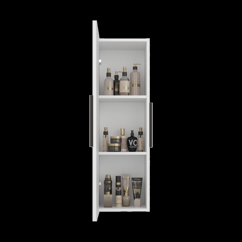 FM FURNITURE  Nottingham Medicine Cabinet, Three Interior Shelves,WHITE. Picture 5