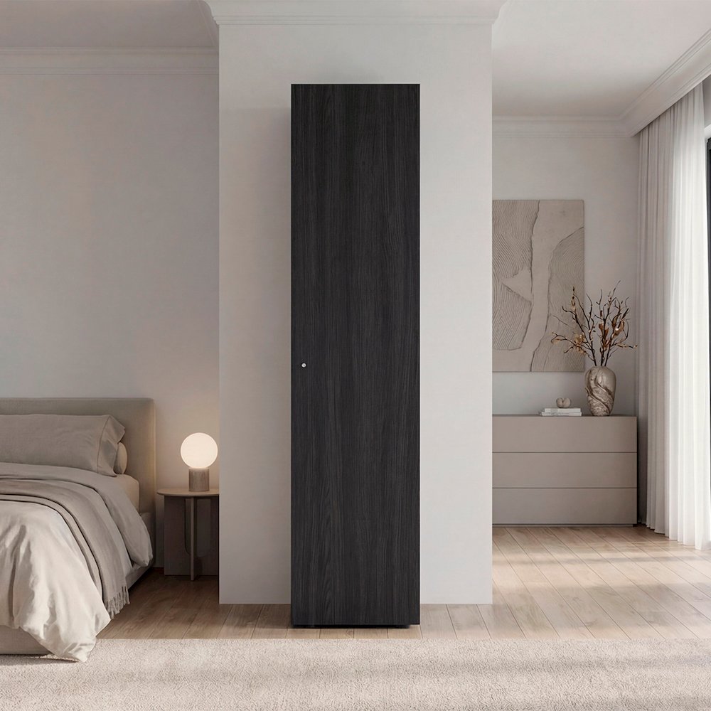 Storage Cabinet with 4 Shelves for Clothes and Accessories, Modern Design. Picture 2