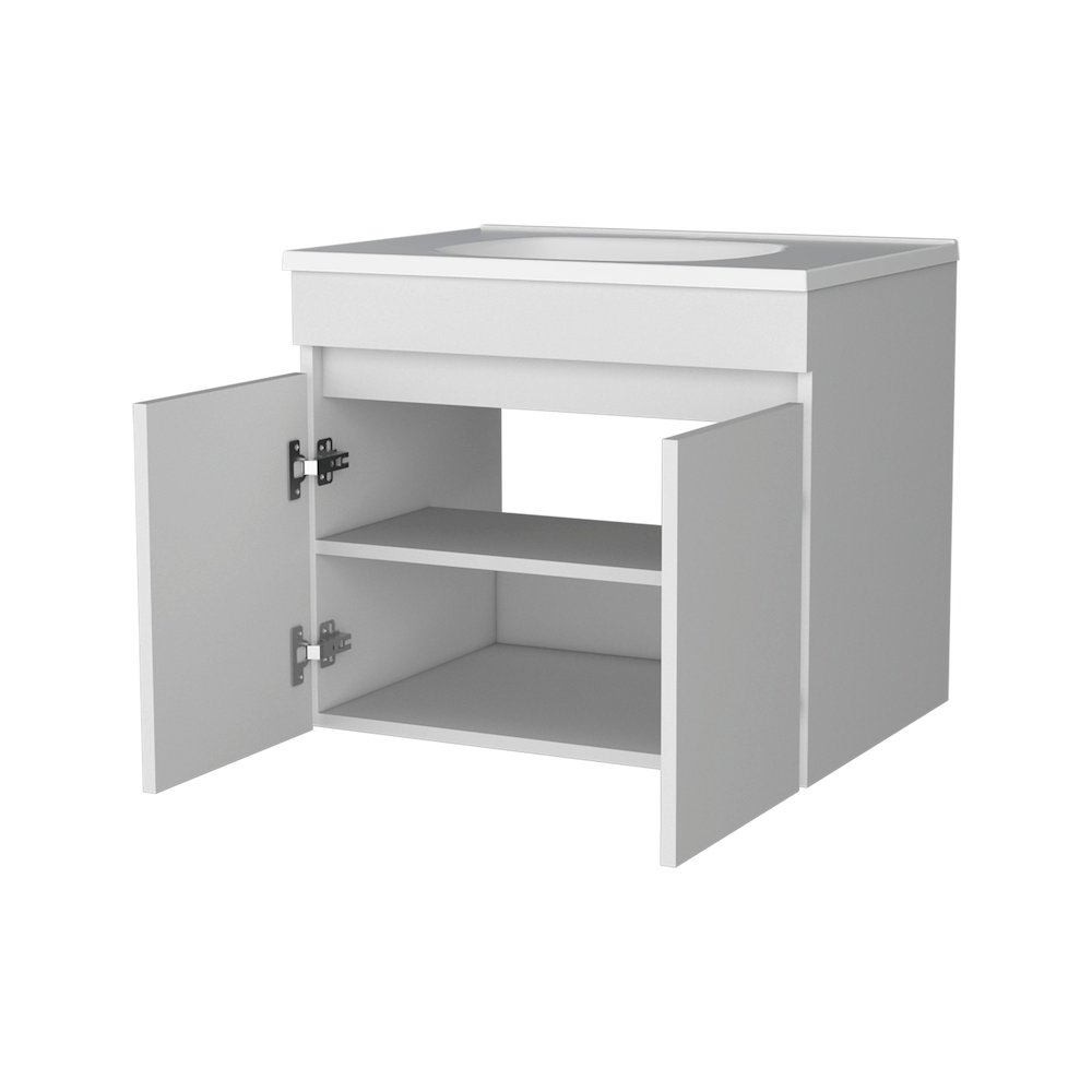 Rainbow City Vanity with 2 Doors, White. Picture 6
