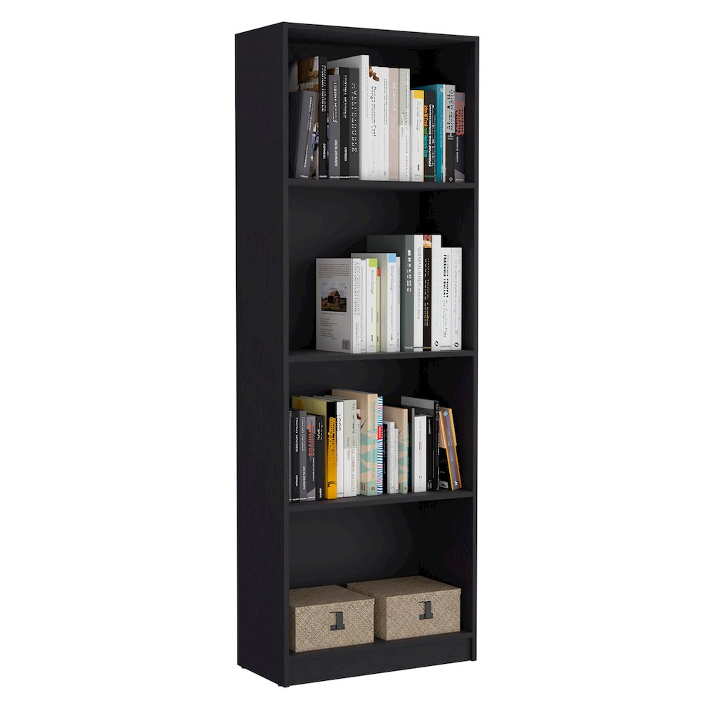 Misani 4 Piece Living Room Set with 4 Bookcases, Wenge. Picture 4