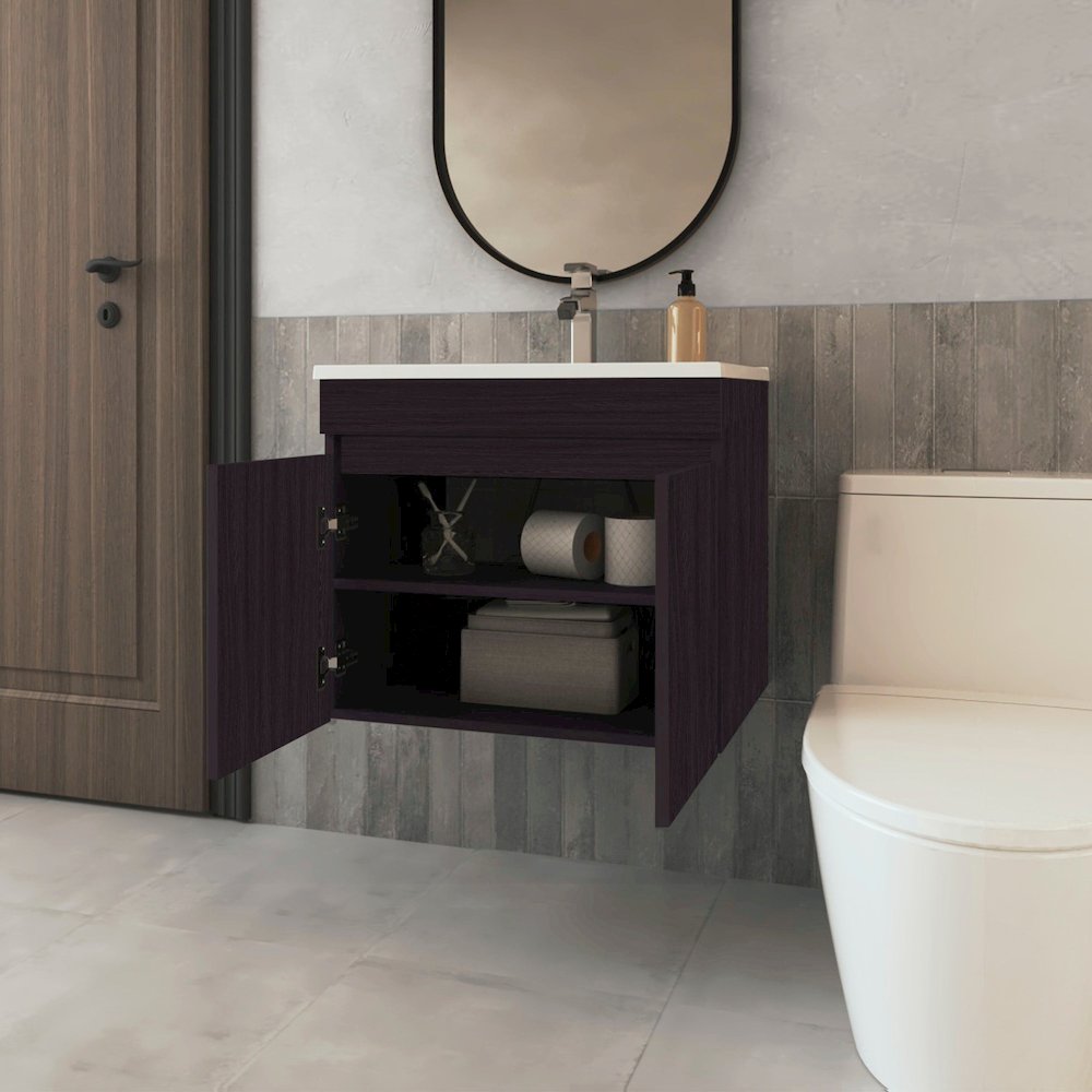 Rainbow City Vanity with 2 Doors, Wengue. Picture 3