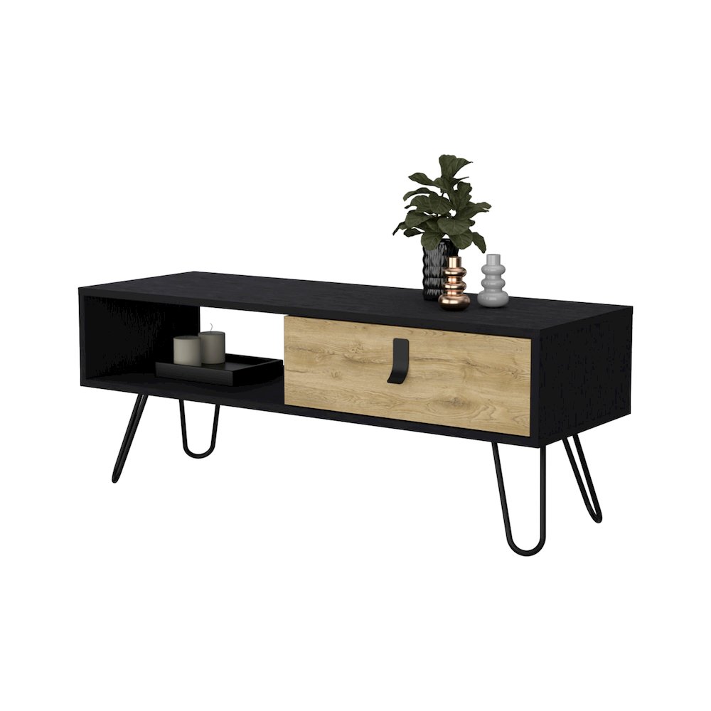 Kimball Coffee Table with Drawer and Hairpin Legs. Picture 3