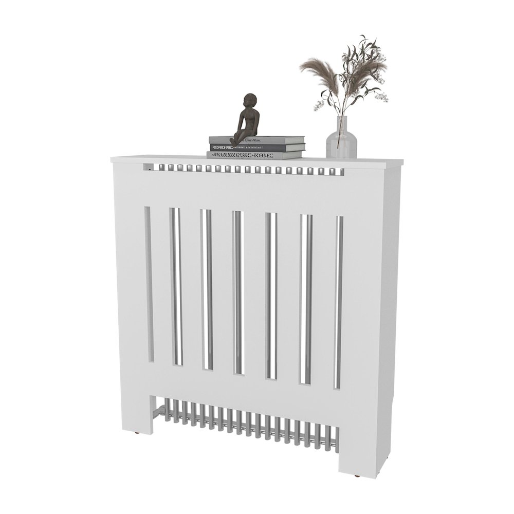 Rio Radiator Cover with Storage, Space,Saving Design, White. Picture 4