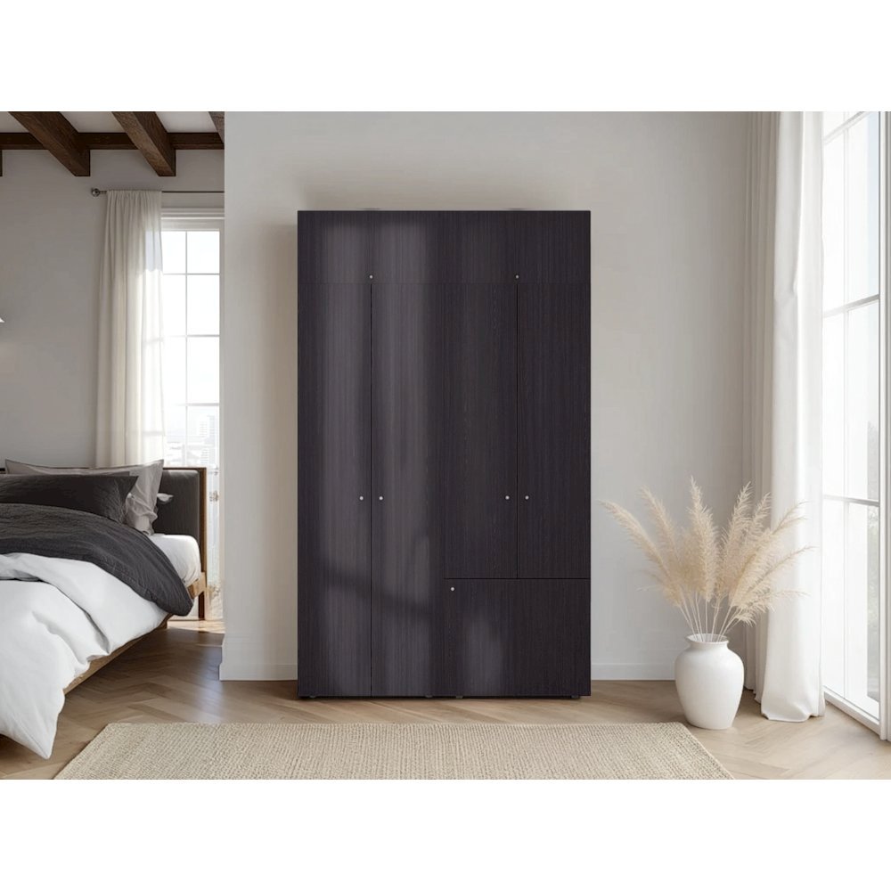 Madrid Modern Wardrobe Minimalist and Functional Design for Bedrooms Wenge. Picture 2
