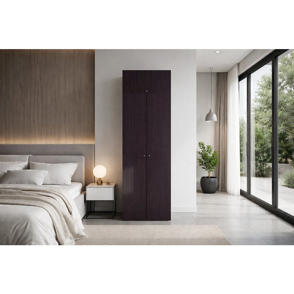 Madrid Modern Wardrobe Minimalist and Functional Design for Bedrooms Wenge. Picture 4