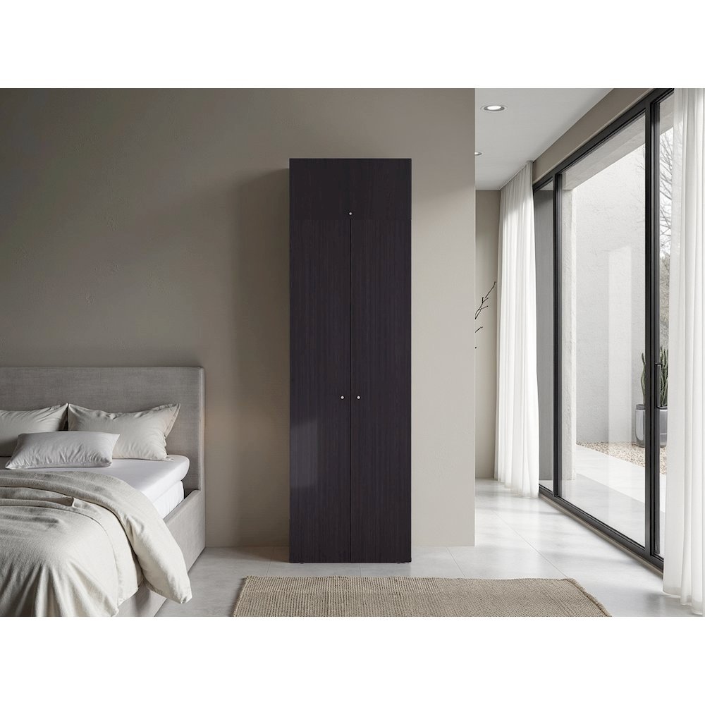 Madrid Modern Wardrobe Minimalist and Functional Design for Bedrooms Wenge. Picture 2