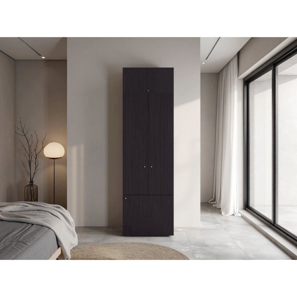 Madrid Modern Wardrobe Minimalist and Functional Design for Bedrooms Wenge. Picture 2