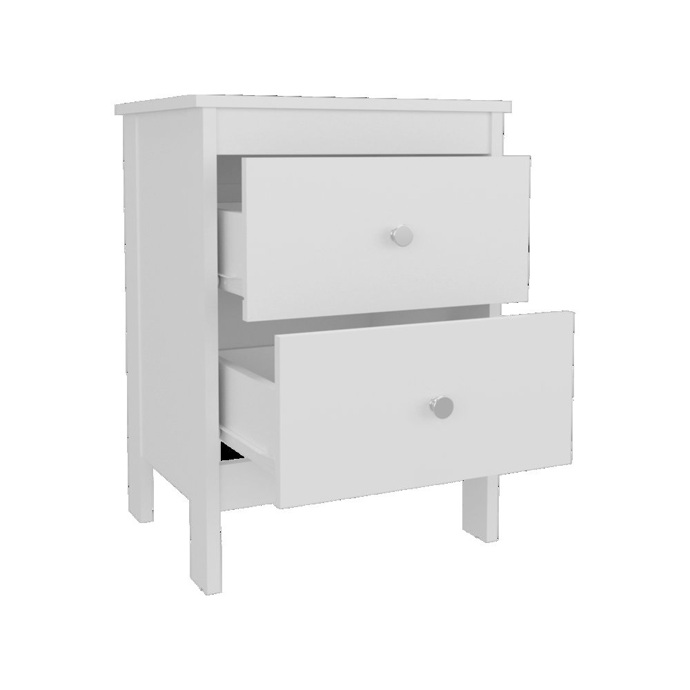 Chroma Nightstands Set of 2 Modern Minimalist Bedroom Tables Open Storage, Wenge. Picture 4