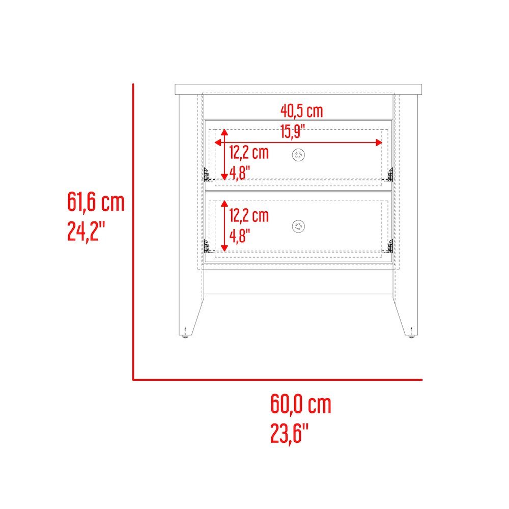 Arcadia Set of 2 Natural Oak Dressers – Modern Bedroom Storage Furniture. Picture 9