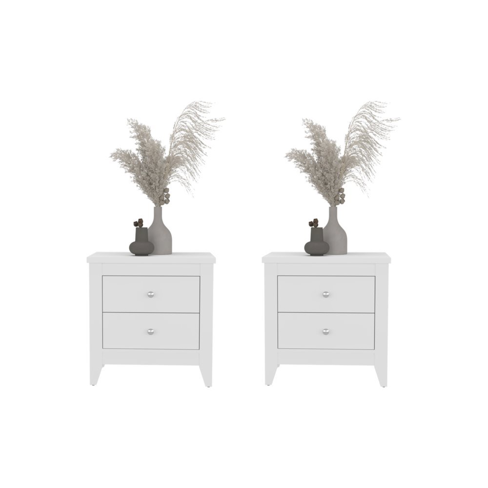 Arcadia Set of 2 Natural Oak Dressers – Modern Bedroom Storage Furniture. Picture 12
