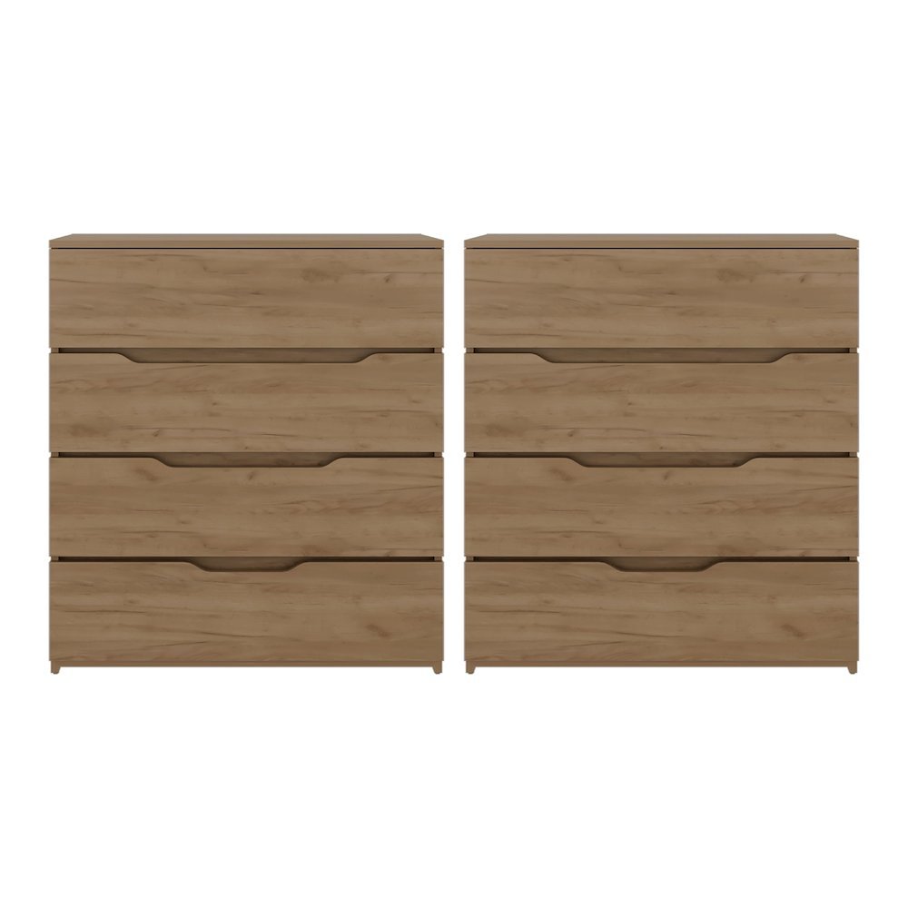 ArcadiaSet of 2 Wenge Dressers – Modern Bedroom Storage Furniture. Picture 9