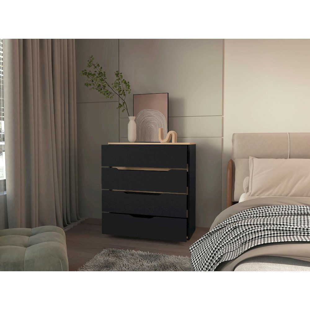 Arcadia Set of 2 White Dressers – Modern Bedroom Storage Furniture. Picture 2