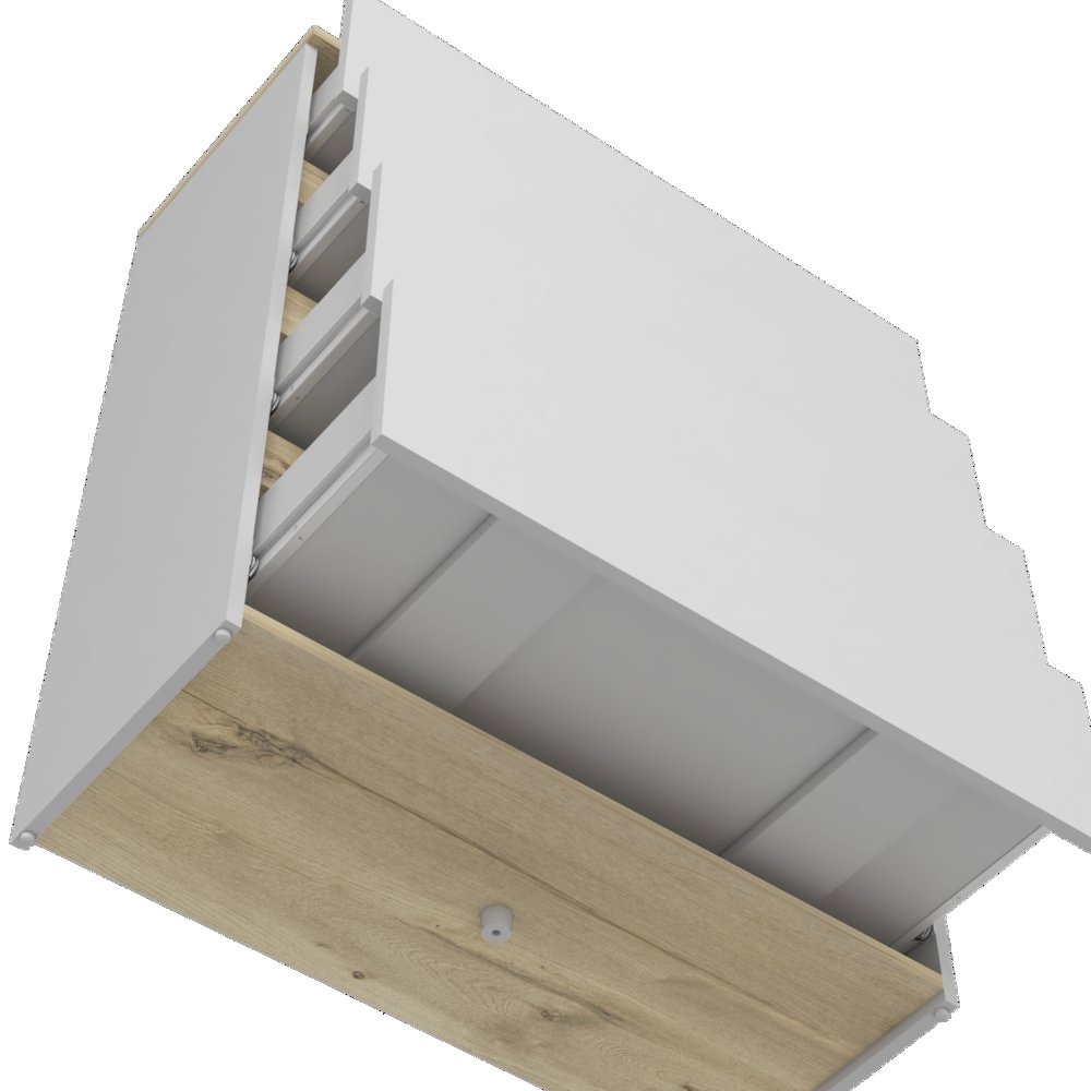 Anson Set of 2 White Dressers – Modern Bedroom Storage Furniture. Picture 3
