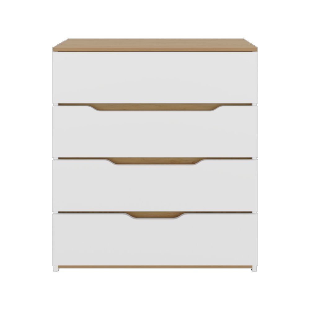 Anson Set of 2 White Dressers – Modern Bedroom Storage Furniture. Picture 12