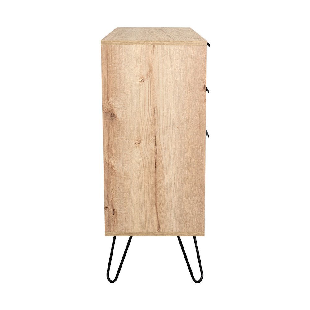 Sharon Set of 2 3-Drawer Modern Dressers with Metal Legs for Bedroom. Picture 12