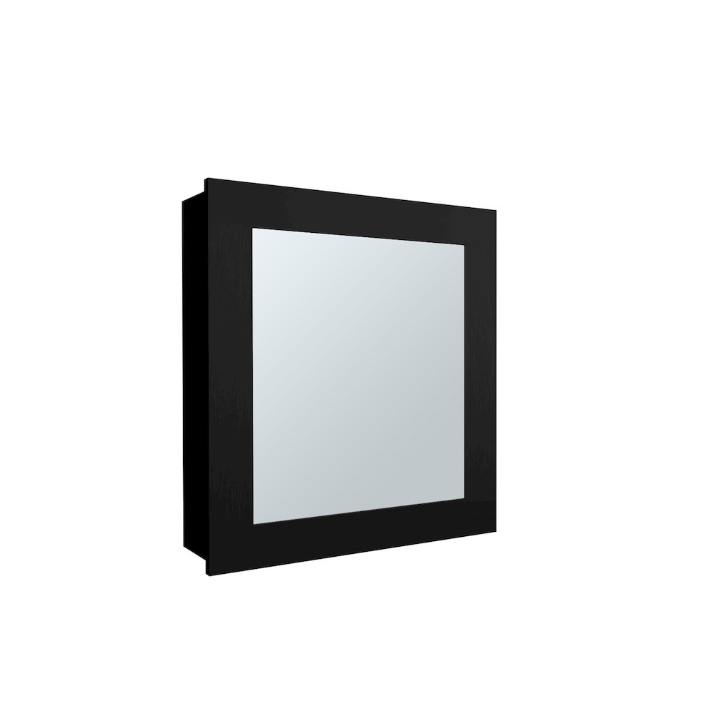 Payson Medicine Cabinet in Melamine With Included Mirror, Wenge. Picture 1