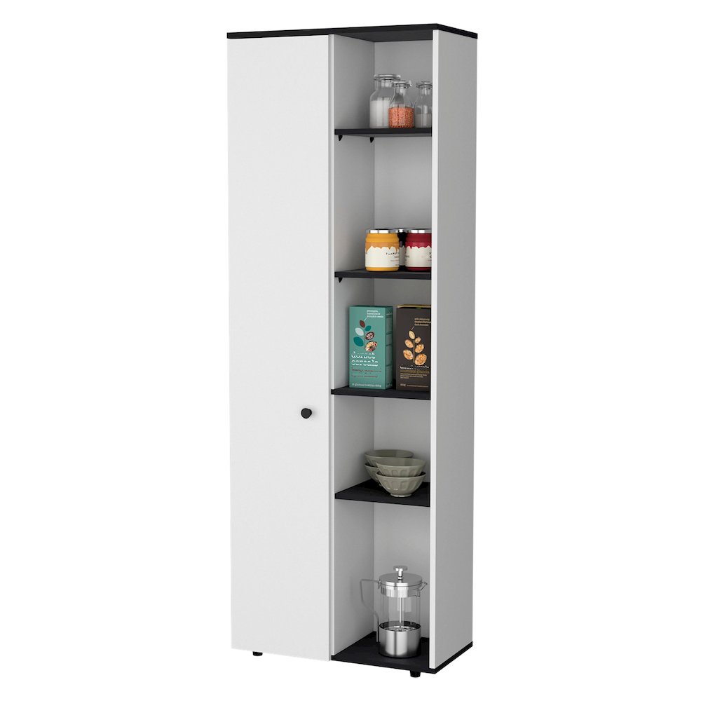Harman Multistorage Kitchen Pantry with 1 door and 5 open shelves. Picture 4