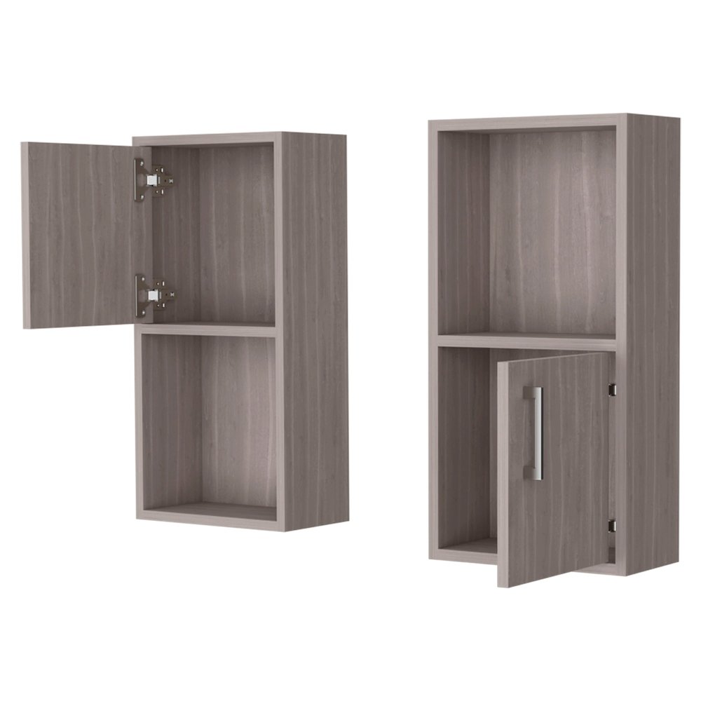 Dixie 2 bathroom medicine cabinets with storage with open shelf. Picture 2