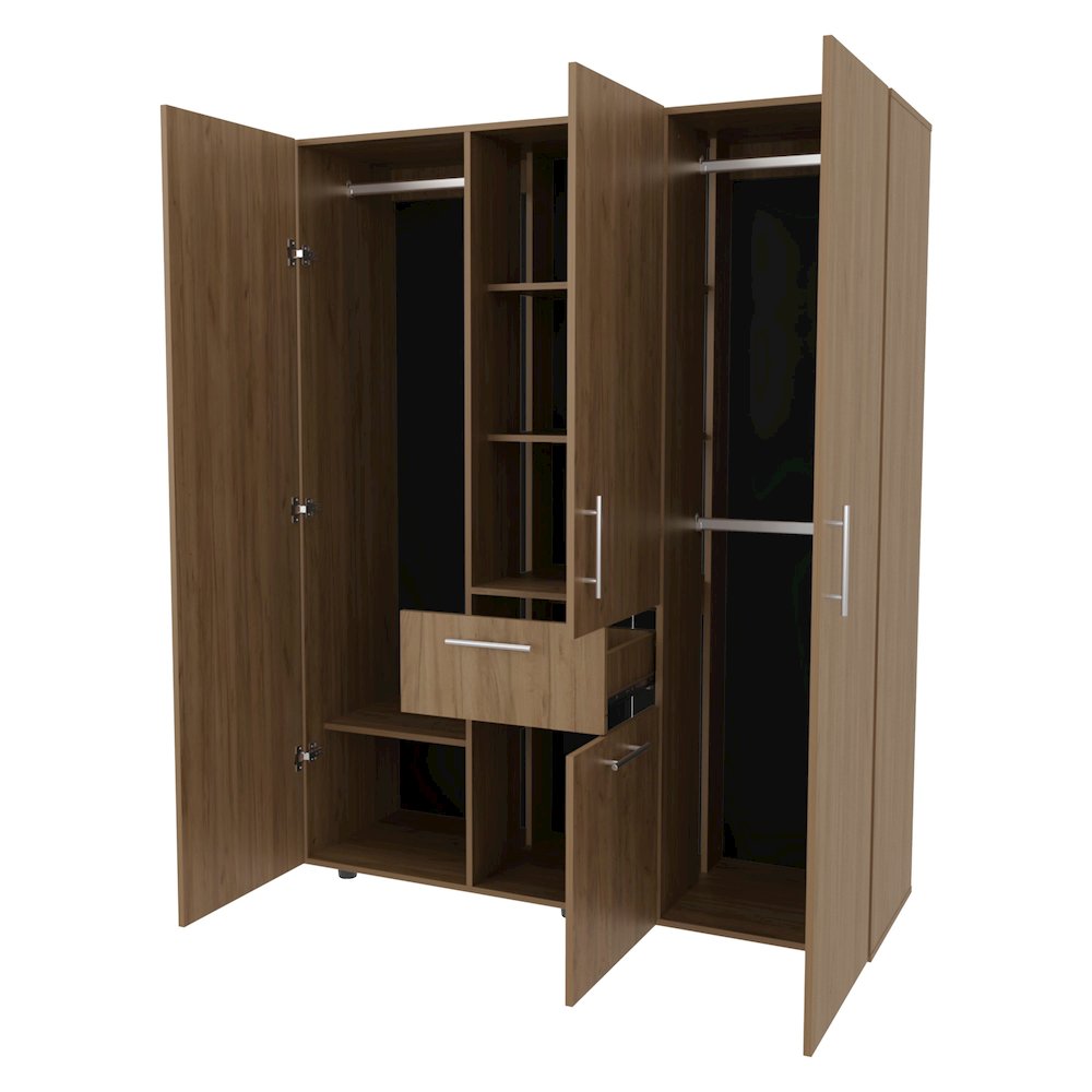 Alamo Lake Armoire Multi-storage with one Drawer, Natural Oak. Picture 6