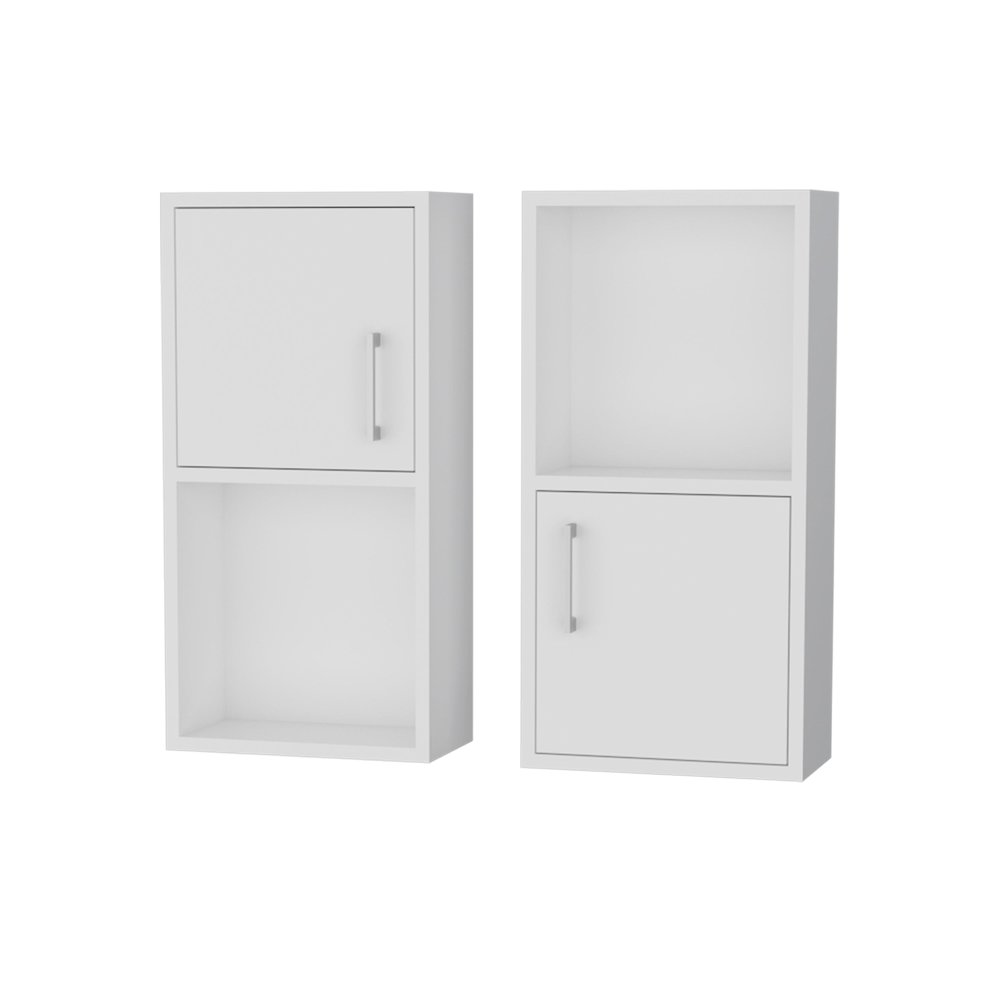 Dixie 2 bathroom medicine cabinets with storage with open shelf. Picture 1