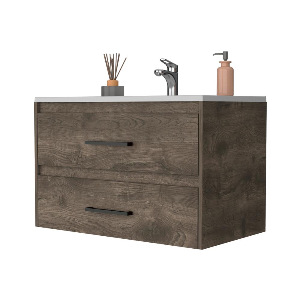 Maine Bathroom Vanity Wall Mounted with 2-Drawers. Picture 3