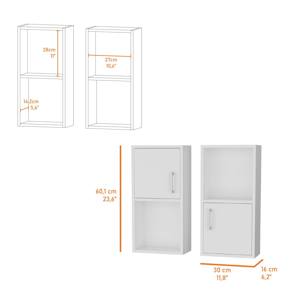 Dixie 2 bathroom medicine cabinets with storage with open shelf. Picture 5
