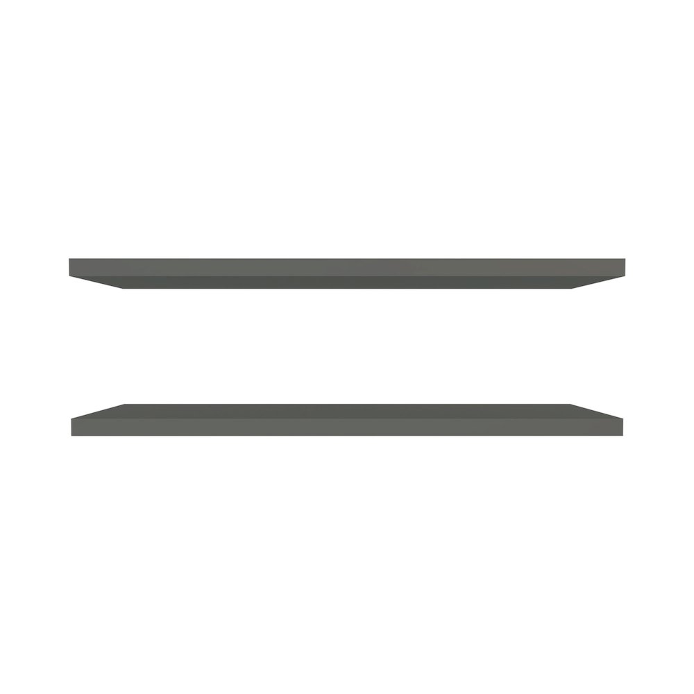 Greer Floating Shelf in Melamine x2, Grey. Picture 1