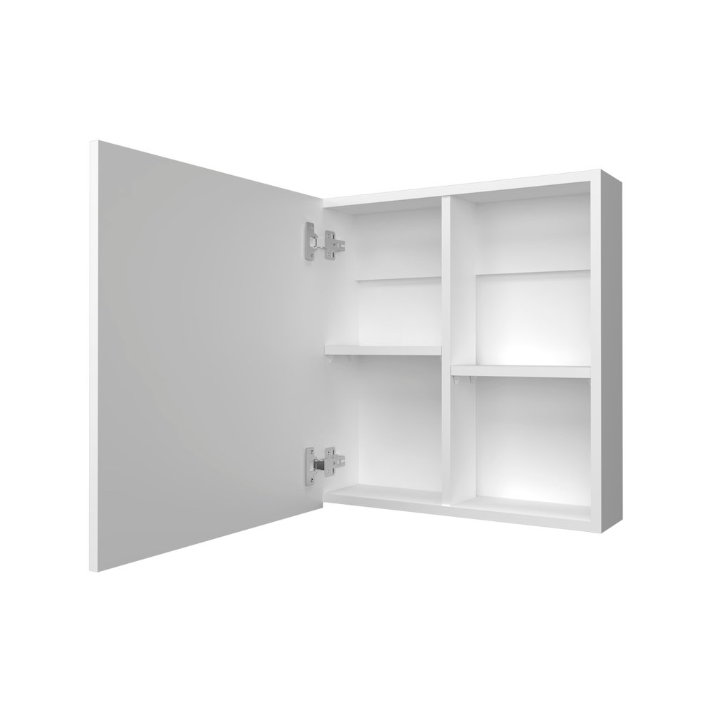 Morenci Medicine Cabinet With Included Mirror And 1 Door, White. Picture 5