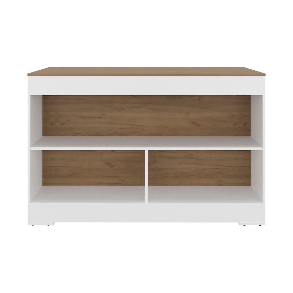 Worland,Kitchen Island with Open Storage and Multi-Purpose Shelving. Picture 1