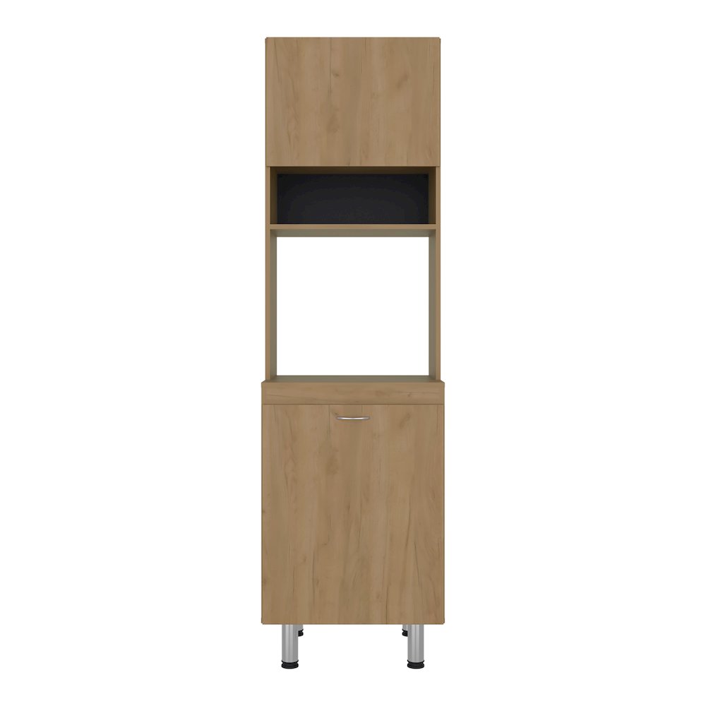 Arlo Multi-Purpose Tall Storage Cabinet with Open Shelving and Lower Cabinet. Picture 1
