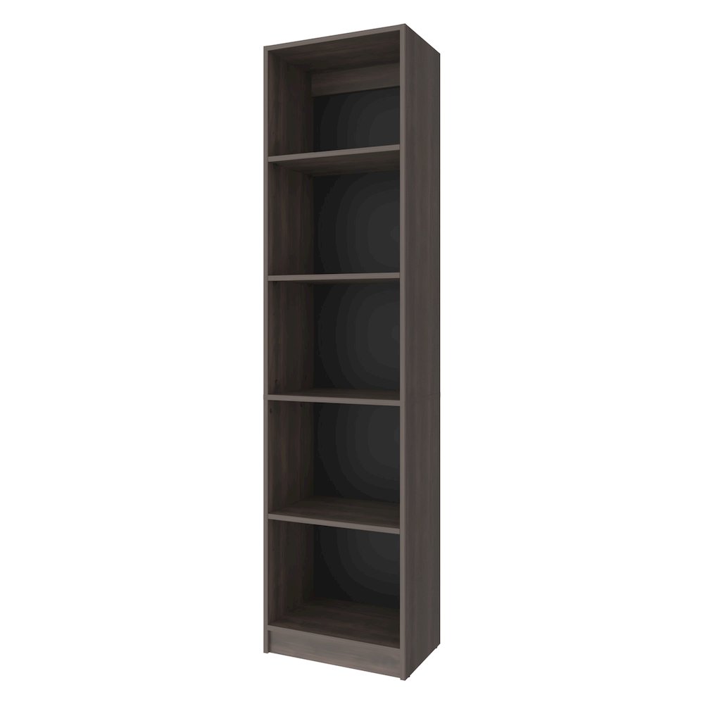 Beaver Balley Bookcase with Open Storage and 5 Shelves, Stained Walnut. Picture 5