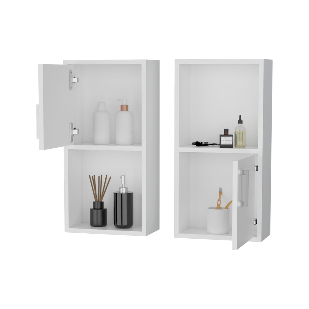 Dixie 2 bathroom medicine cabinets with storage with open shelf. Picture 3