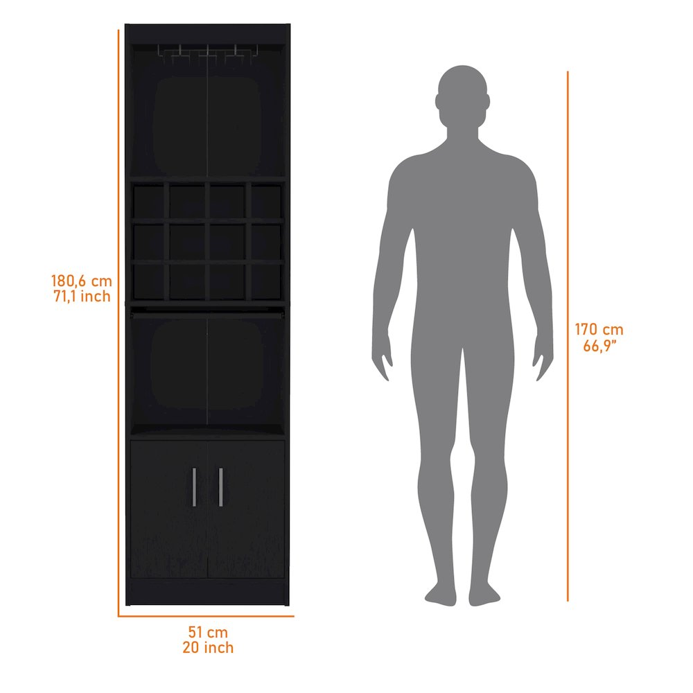 Lowa Bar Cabinet multistorage with wine storage. Picture 7