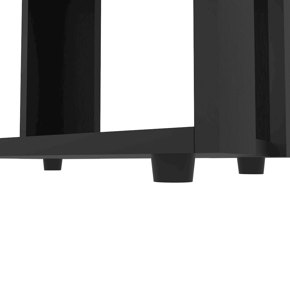 Irmo Wall-Mounted Entertainment Center with Shelves, White. Picture 7