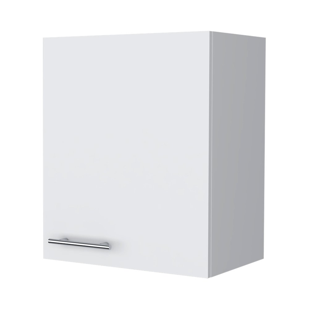 So- Hi Wall Cabinet in melamine with one door,white. Picture 1