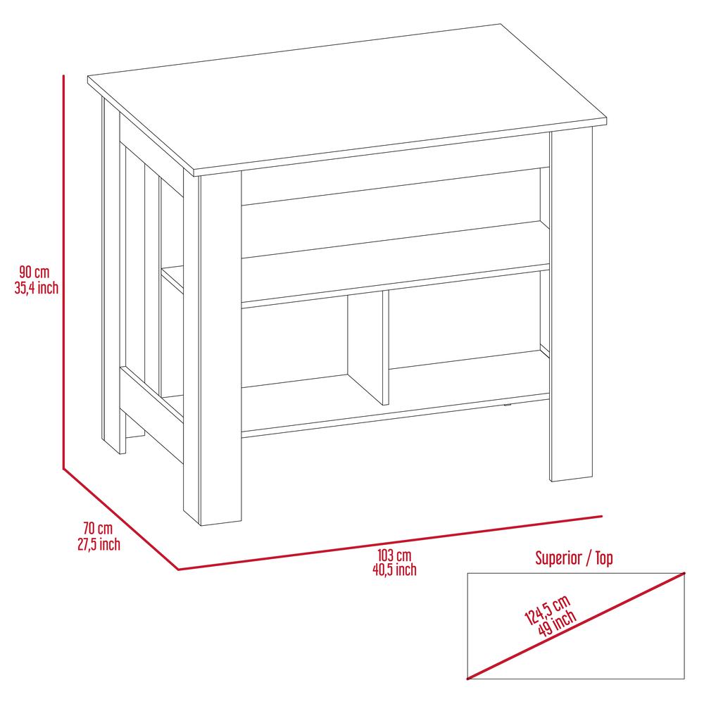 Brooklyn Antibacterial Kitchen Island. Picture 5