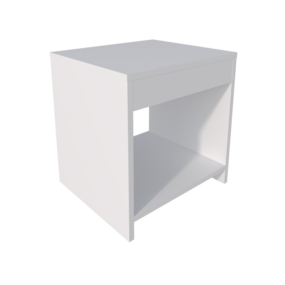Anegam Nightstand with Open Storage, White. Picture 5