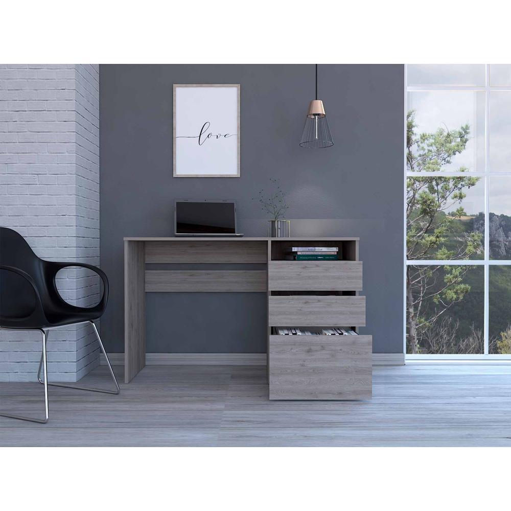 Louisiana Computer Desk with three drawers. Picture 3