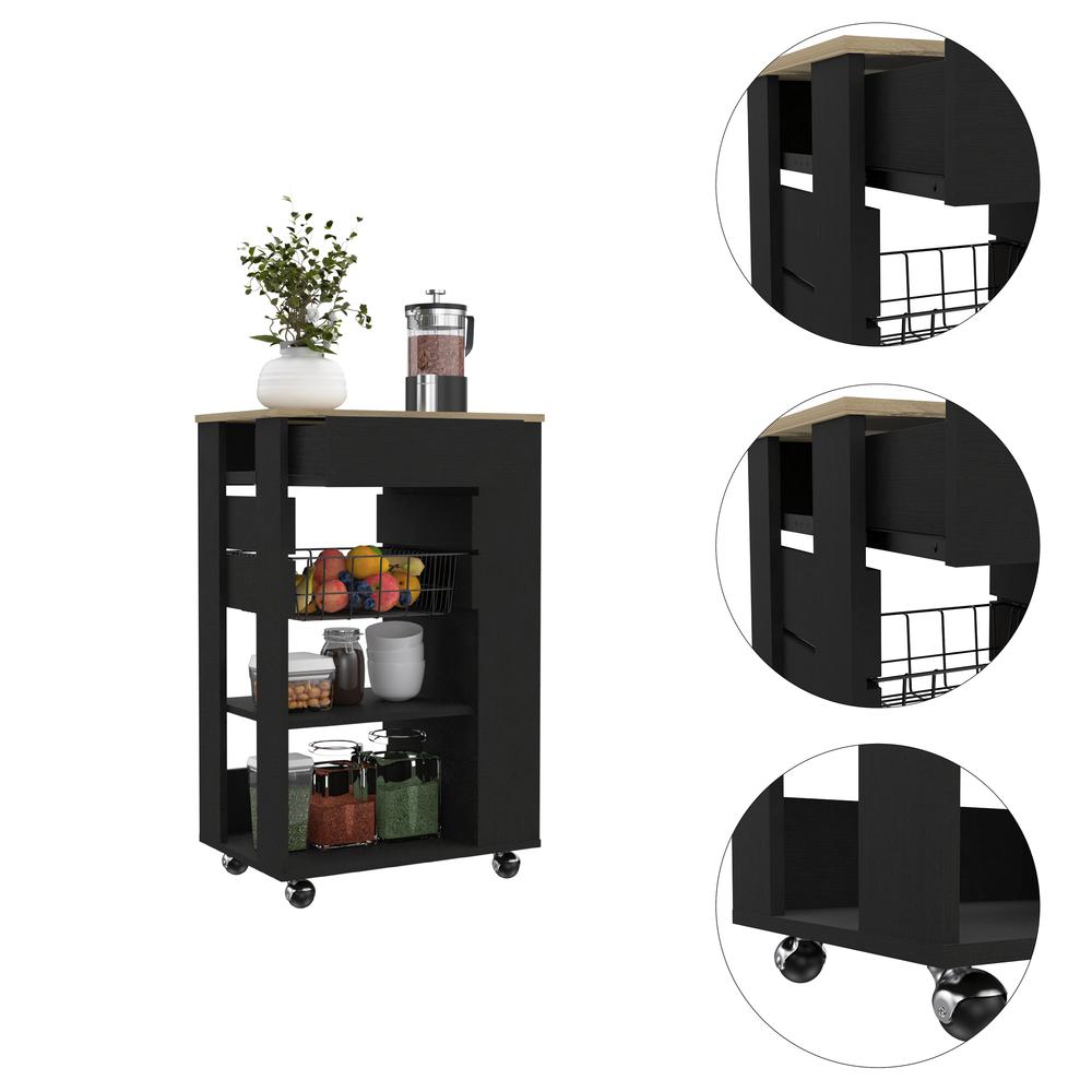 Shelton Kitchen Cart. Picture 2