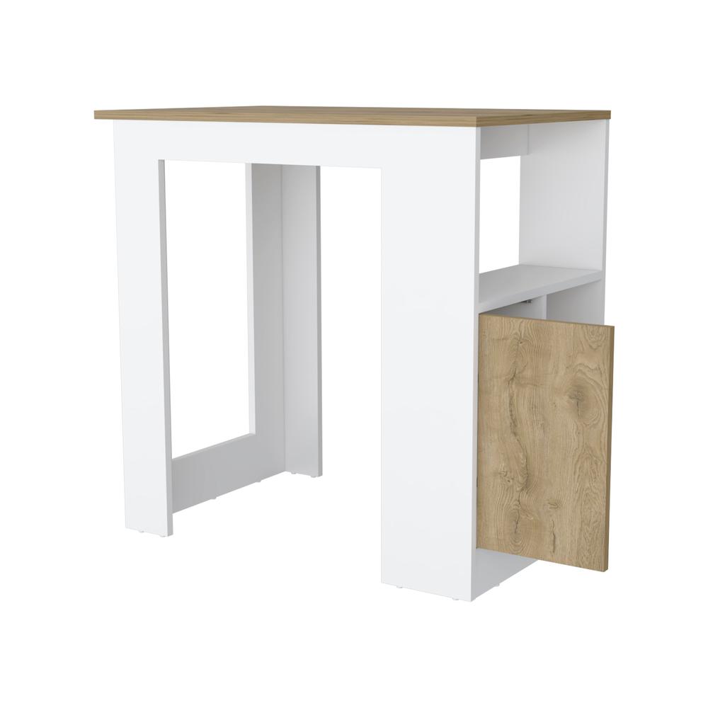 Culver Kitchen Island with Storage Shelves and Single Door Cabinet. Picture 5