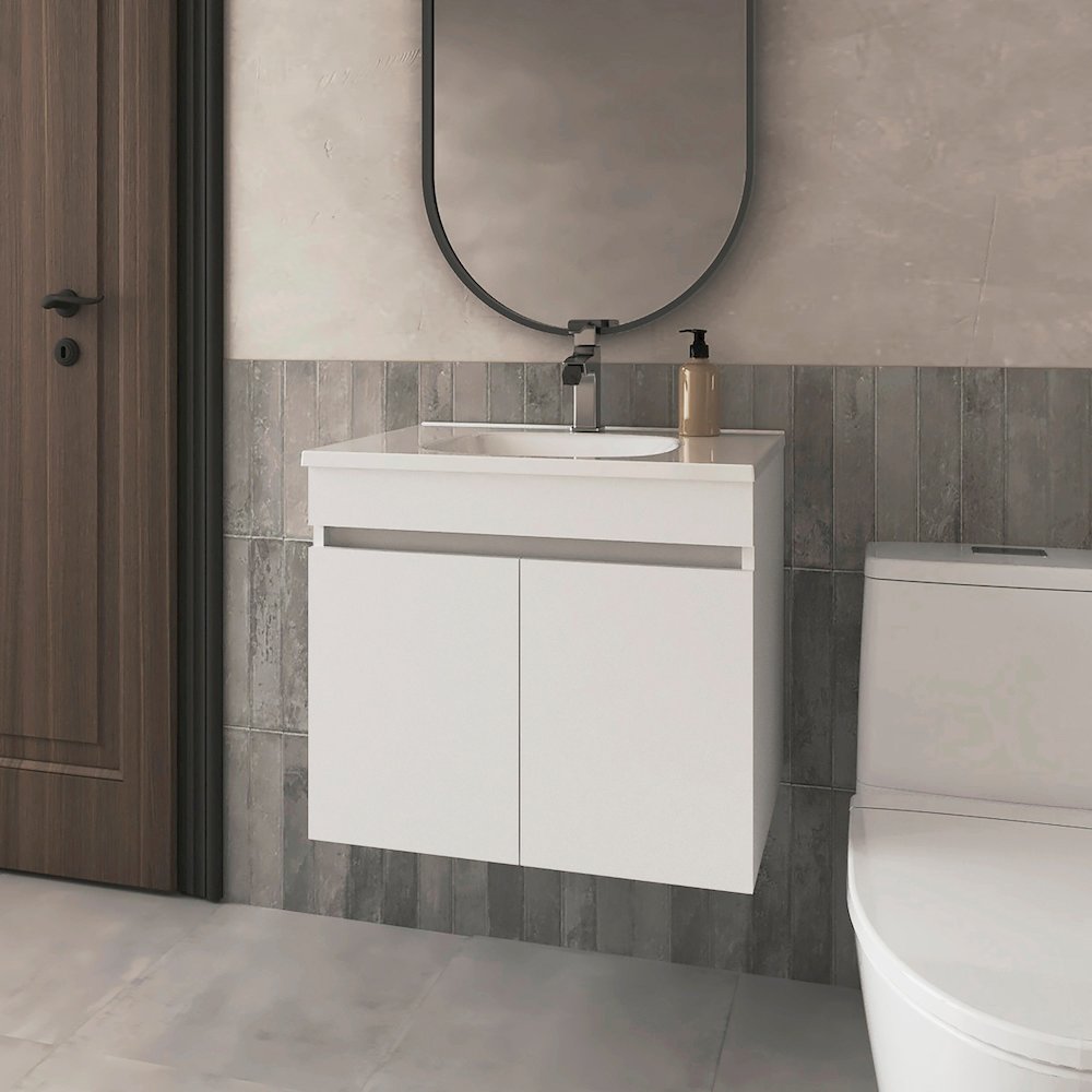 Rainbow City Vanity with 2 Doors, White. Picture 4