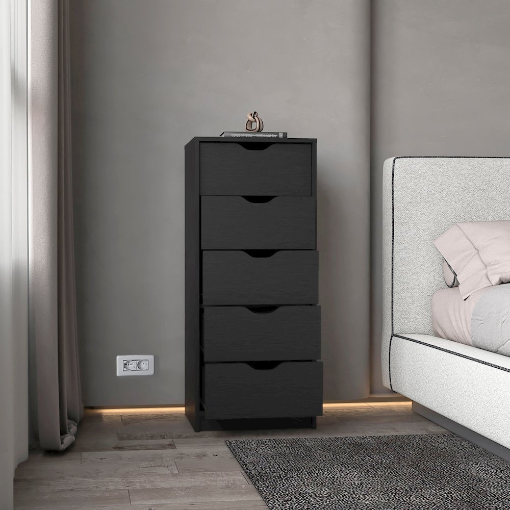 Dillon 5 Narrow Drawer Dresser. Picture 8