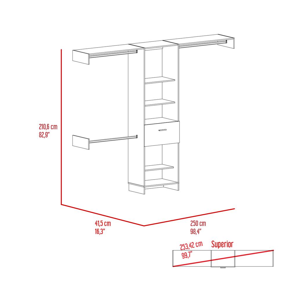 Hybrid 250 Closet System. Picture 5