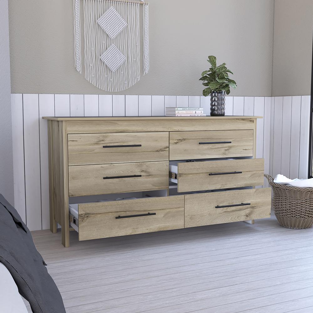 Luxor 6 Drawer Double Dresser. Picture 3